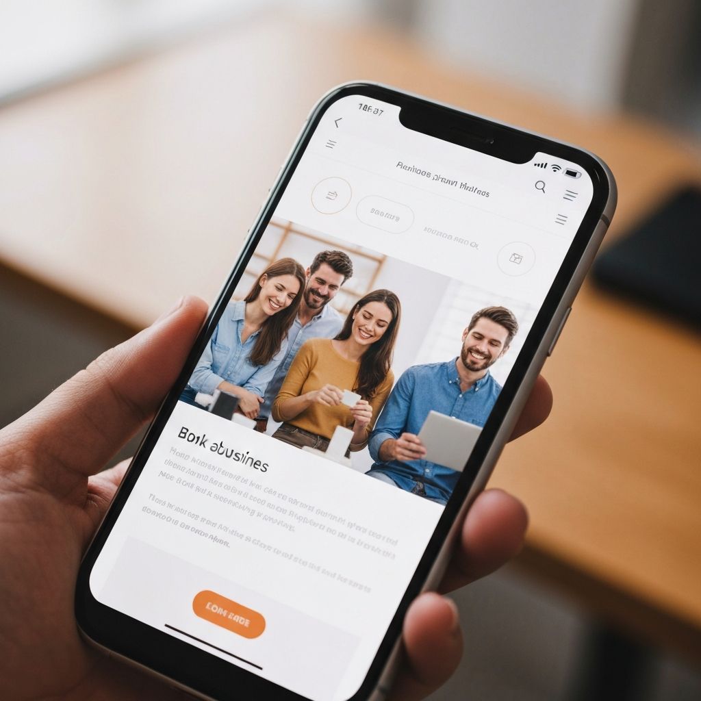 Mobile website with customers
